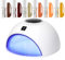 UV Nail Polish Kit with Lamp - Harmony and Trust Hybrid Manicure Kit with LED UV Lamp (Orange)