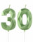 Grüne Kerzen zum 30th Geburtstag, 3D Grüne Zahl 30 Kerze für Kuchen, Frauen Männer 30th Geburtstag Dekorationen, Grüne Kuchendekorationen, Grüne Kerze Kuchen für Geburtstagsfeier Hochzeitstag
