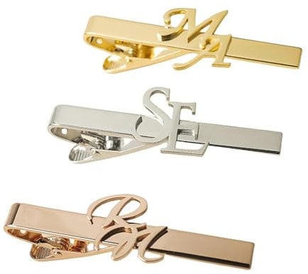 Pinces À Cravate, Pinces À Cravate Personnalisées Avec Initiales De Nom, Pince À Cravate, Pinces À Cravate Classiques Pour Hommes, Accessoires De Cravate, Cadeaux Pour La Fête Des Pères, Anniv