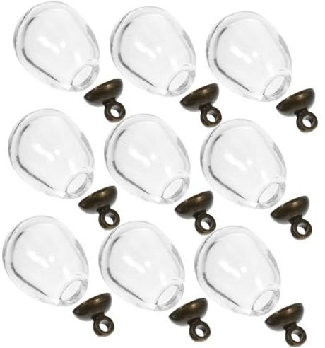 KONTONTY 10 Stück Glas Tränen-charms Mini Tear Charms Schmuck Charms Diy Schmuckzubehör