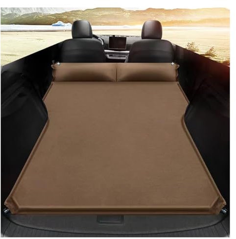 JILEIOK Auto Luftmatratze für Toyota Levin Venza Allion Supra Prius Reiz, Tragbar Dickere Aufblasbare Matratze Rücksitz Luftkisse Bequem Reisen Camping Zubehör,C/Brown
