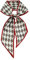 GIMIRO Satin Seidenschal 148 x 13,5 cm Krawatte Double Layer Bund für Blazer, Mantel, Kleid (Claret - Gray - White Diamond Plaid)