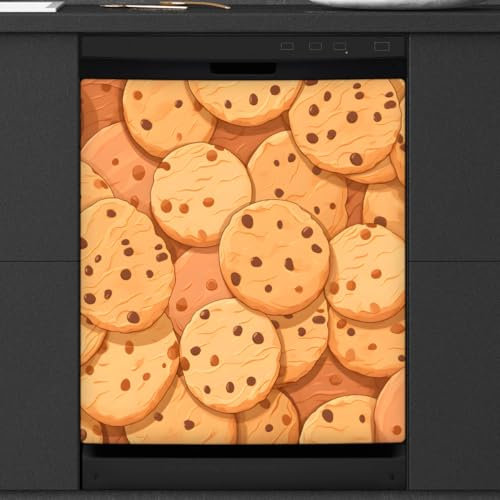 Mexpekil Geschirrspüler Magnetische Abdeckung, Cookies Magnetic Dishwasher Sticker Cover Magnetic Cover for Dishwasher Kitchen Art Decor