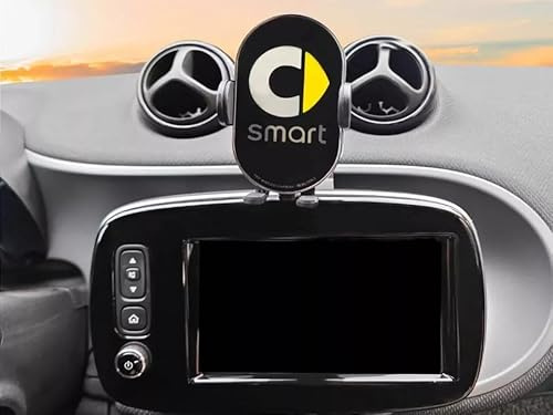 GAZOZ PERFORMANCE Innenzubehör – Handyhalterung Ständer Top Infotainment-Halterung kompatibel mit Smart Fortwo 453 Gen.3