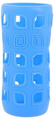 PRETYZOOM 4 Stück Cup-Set hydro wiederverwendbare Wasserflasche Wasserflaschen zusammenklappbar tassendeckel becherdeckel Flaschenabdeckung aus Silikon Deckel für Flasche Kieselgel Blue