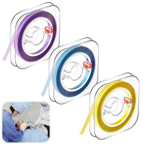 Zahn Schleifpapier, 3 Bände Zahnschleifpapier (4mm x 6m) Zahnschleifpapier für Zwischenräume Zähne Polieren Dental Polierstreifen Zahnband zum Polieren von Zähnen