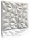 Paneles 3D, paneles de poliestireno, paneles de techo con aspecto de hormigón blanco, paneles de pared 3D, decoraciones, techos, revestimiento de pared de hormigón, 3 mm de grosor, 50 x 50 cm / ‎‎ 2