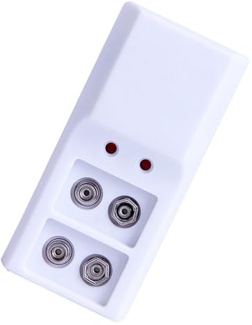 9V Rechargeable Battery Charging Dock Stand 2-Slot Charging Adapter For 9V Batteries Equipped Fast Charging Technology