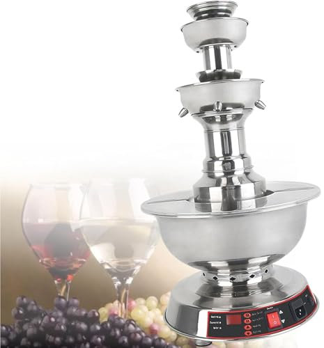 Fontaine à champagne, Fontaine à Boire électrique pour Cocktail et vin,Fontaine d'eau pour Boissons à Vin à 3 Niveaux, Distributeur de jus de Fruits et de Cocktails,pour vin, champagne, eau et jus
