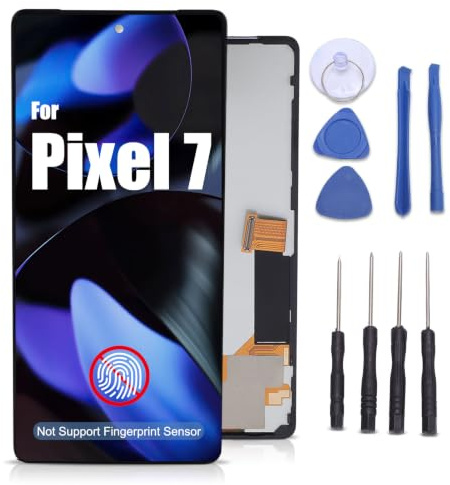 For Pixel 7 Screen Replacement, Touch Screen Assembly, with Repair Tools | Phone Screen Replacement for Pixel 7 LCD Screen, Digitizer Display Assembly Repair Kit (Not Support Fingerprint Sensor)