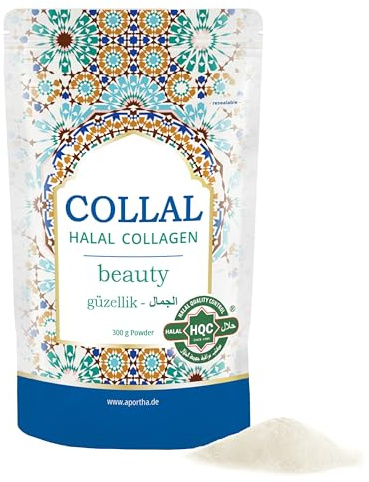 Collal® Halal-Collagen - beauty - Premium Collagen Pulver 300 g Doypack | Beauty Kollagen Pulver mit bioaktiven, halal-zertifizierten Collagen-Peptiden, 30 Portionen mit sehr hoher Bioverfügbarkeit