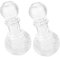 Ipetboom 2 piezas Botellas de Vino de Vidrio Transparente de Diseño y Funcional para Almacenamiento de Bebidas para Hogar y Hostelería