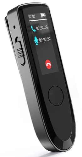 SUNGOOYUE Digitaler Sprachrekorder, Bluetooth-Anrufaufzeichnung und Musikwiedergabe, Tragbarer 17 G -Sprachrekorder für Vorlesungen, Besprechungen, Interviews (32G)