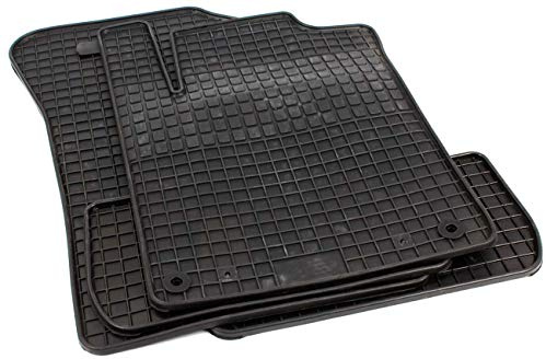 PETEX Gummimatten passend für C3 ab 12/2009-10/2016 / DS3 ab 03/2010 / DS3 Cabrio ab 02/2013 Fußmatten schwarz 4-teilig
