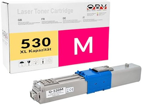OBV kompatibler Toner als Ersatz für OK 44469723 für Oki C510 C510DN C530 C530DN MC561 MC561DN C511dn C531dn MC562dn - 5000 Seiten Magenta