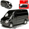 Mercedes-B Sprinter W906 Kasten Transporter Schwarz Modell 2006 Ab Facelift 2013 mit Rückzugsmotor ca 1/43 1/36-1/46 Welly Modell Auto mit individiuellem Wuns..