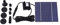 Pompa per Fontana Energia Solare, Pompa Solare- Pannello Solare da Giardino 1.2W 200L/H Pompa ad Acqua ad energia Solare per laghetto, Piscina Pompa sommergibile da Esterno per Fontana