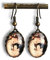 MadamLili - Mutter & Kind Kunst Gemälde Ohrringe Set - Bronze Vintage Stil Gustav Klimt Ohrhänger - Rutschfest - Handgefertigt - Exklusive Schmuckbox