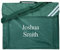 Kids Essentials Personalised Name School Book Bag Embroidered Multiple Colours Back to School (Bottle Green)