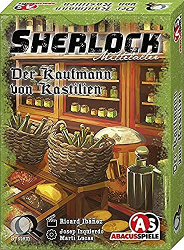 ABACUSSPIELE 48216 - Sherlock Mittelalter - Der Kaufmann von Kastilien, Krimi Kartenspiel