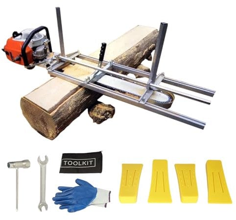 Portable Chainsaw Mill 36 Inchs, Sawmill Fit 14 - 36 Chainsaw Guide Bar