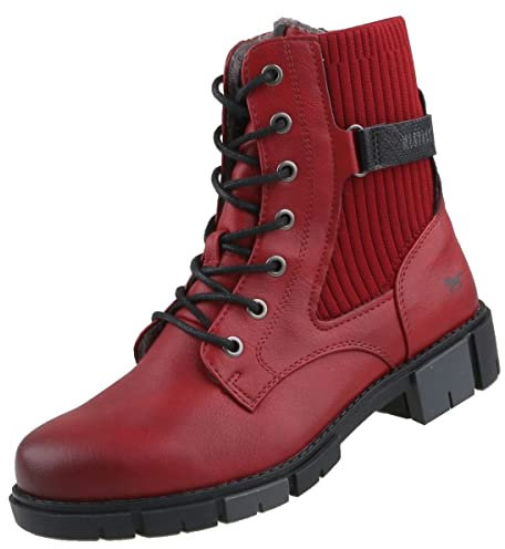 MUSTANG Damen Schnuerbooty, rot, 38 EU