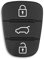 Autoschlüssel Tastenfeld 3 Tasten Kompatibel mit KIA Hyundai i10 i20 i30 ix20 ix35 Ceed Soul Venga Sportage