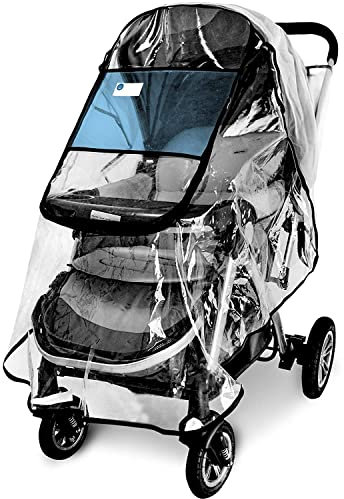 Marsheepy Universal Regenschutz für Kinderwagen & Babywannen, Regenverdeck für buggy,Wasserdichter, Wasserdichter, winddichter Schutz, schützt vor Staub und Schnee