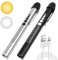 Flintronic Linterna de Bolígrafo de Diagnóstico Médico, 2PCS Luz Médica con Escala de Medición, 2 Modos Linterna de Diagnóstico con Clip, para Enfermeros, Médicos, Cuidado Personal, Iluminación.