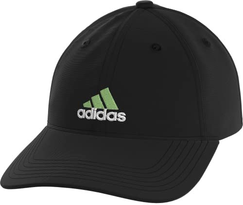 adidas Jungen Kids-Boy's/Girl's Ultimate Washed Cotton Relaxed Adjustable Fit Cap Baseballkappe, Schwarz/Weiß/Semi Grün Spark, One Size