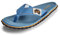 Gumbies Islander Unisex-Flip-Flops, mit superweichem Baumwoll-Zehensteg und strapazierfähiger, recycelter Gummisohle, Komfort garantiert, Hellblau, 46 EU