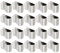 QUARKZMAN 21.4mmx12mm U Écrou Clip x 20 Pcs Inox Acier Vitesse U-Type Fixations pour Équipement industriel Fixation, [Argenté]