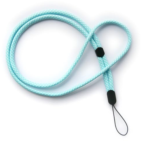 trage.band® Long Adjustable Neck Strap White/Blue