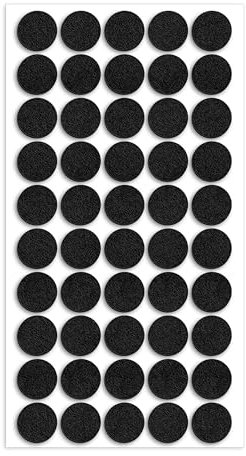 50 pezzi 20mm rotondità feltrino per sedie,nero feltrini per sedie,feltrini per mobili pesanti,feltrini adesivi