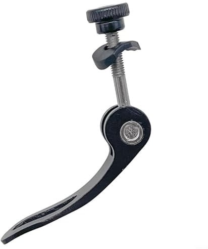Bike Quick Release Seat Post Clamp, M5 Aluminum Alloy Bicycle Clip Screw for Bike Scooter Easy Height Adjustment Lightweight Portable Black 5mm