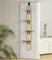 HUFENYU Door Hanging Cat Shelf Multi Level Door Hanging Cat 4-Levels Over Door Cat Climber For Indoor Cats Door Hanging Cat Tree Over(Beige)