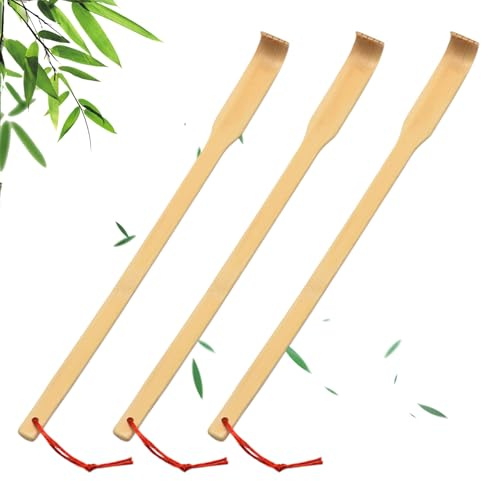 3 Stück Rückenkratzer Holz Langer Griff Bambus Rückenkratzer Für Erwachsene Männer Frauen Für Sofortige Linderung Von Juckreiz Körper Entspannung 41,5 Cm