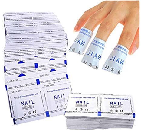 Gel Polish Remover Foil Wraps Acetone Pouches Manicure Pedicure 50pcs