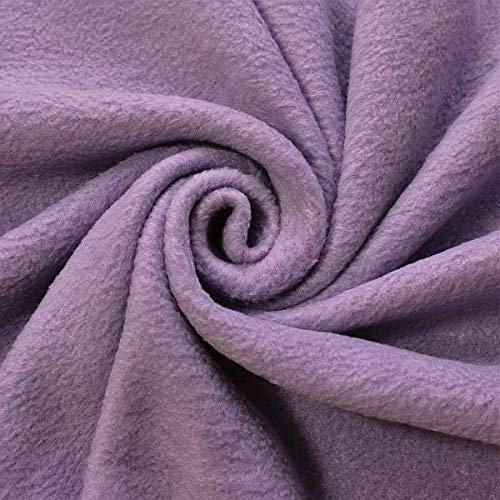 STOFFKONTOR Polar Fleece Stoff Meterware, Fleecestoff zum Nähen mit Antipilling Eigenschaften - Hell-Lila