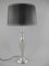 linoows Tischlampe, Polierte Aluminium Lampe im 50er Jahre Look Designer Leuchte 69 cm