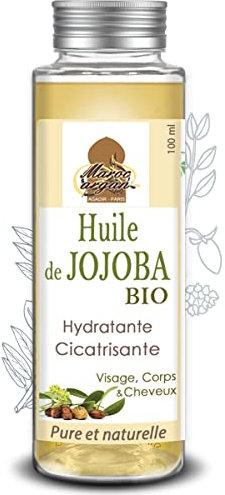 Jojobaöl BIO und Natürlich - Pflegende und Heilende - Ideal für die Reduzierung gegen Akne - 100ml
