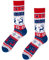 Many Mornings unisex Socken Warm Rudolph, Blau, Weiß, Rot, 43-46