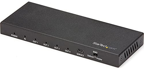 StarTech.com 4 Port HDMI Splitter - 4K 60Hz - 1x4 HDMI Verteiler - HDR