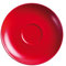 KAHLA Aronda Hello Winter cherry red Untertasse 15 cm | roter Unterteller aus Porzellan