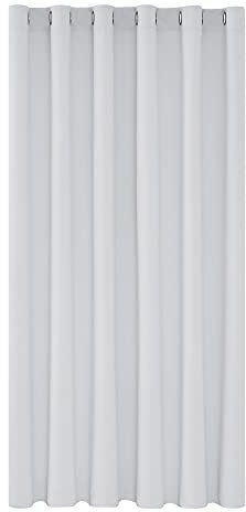 Deconovo Rideaux Occultants Isolant Thermique Anti Froid, 200x280 CM (Largeur x Hauteur), Rideaux pour Salon et Chambre, Design Moderne à Oeillets, Gris Perle, 1Pièces