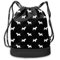 PmseK Turnbeutel Sportbeutel Kordelzug Rucksack, Sporttasche Westie West Highland Terrier Dog Silhouette Black Turnbeutel Tasche Tüte Rucksack Hipster für Reisen/Sport