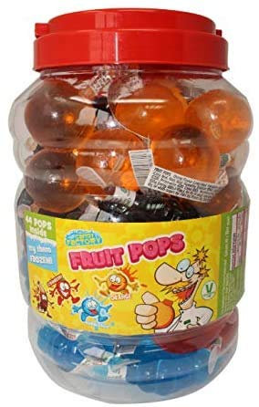 TIK Tok Challenge Crazy Candy Factory Fruit Pops Jelly Jellies Viral Candy Sweets 44 Pack of Fruit Pops 35ml