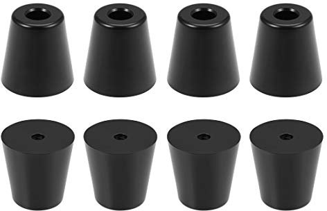 sourcing map 8St Gummi Möbelpolster Anti Rutsch Stoßstangen 40mm Höhe 40mm x 29mm