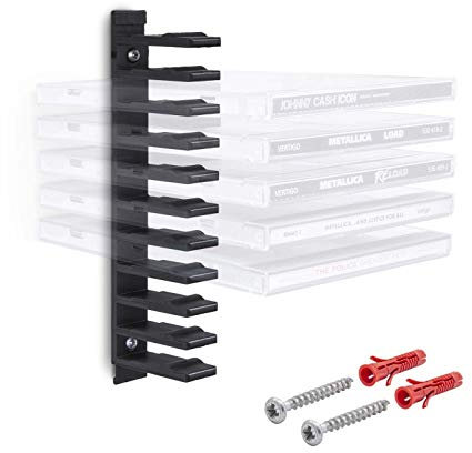 Mobilefox Floating Wandhalterung Modular Halterung Träger Schwarz passend für Musik CD Hüllen