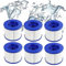 Lot de 6 Cartouches filtrantes de Rechange pour Spa Hot Tub/Clever Spa - avec Filetage à vis - pour Spa-N1407535/filtre pour Mspa,pour Spa Pool Filtre kit d'entretien
